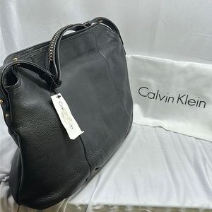 Calvin Klein Soft Pebble Black Purse